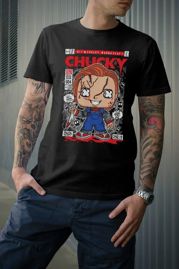 01 tshirt chuky noir T-shirt Chuky