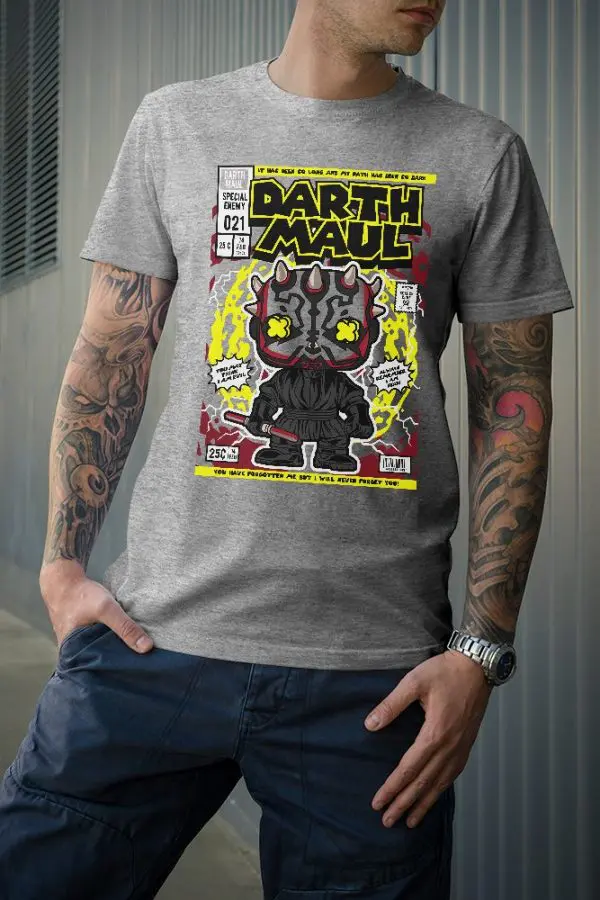 01 tshirt darkmol gris T-shirt Darth Maul